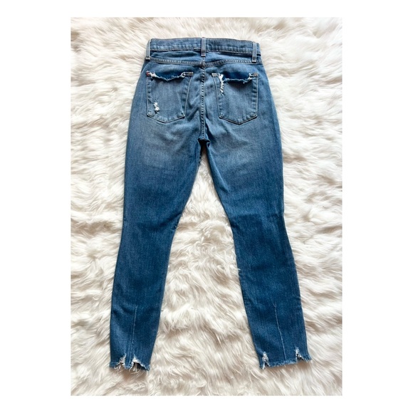 ALICE + OLIVIA AO.LA High Waisted Ripped Embellished Jeans - Picture 3 of 9